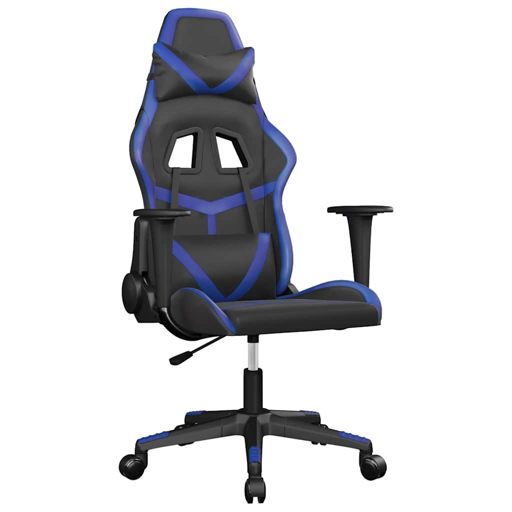 Gaming-Stuhl mit Massagefunktion Schwarz und Grün Kunstleder
