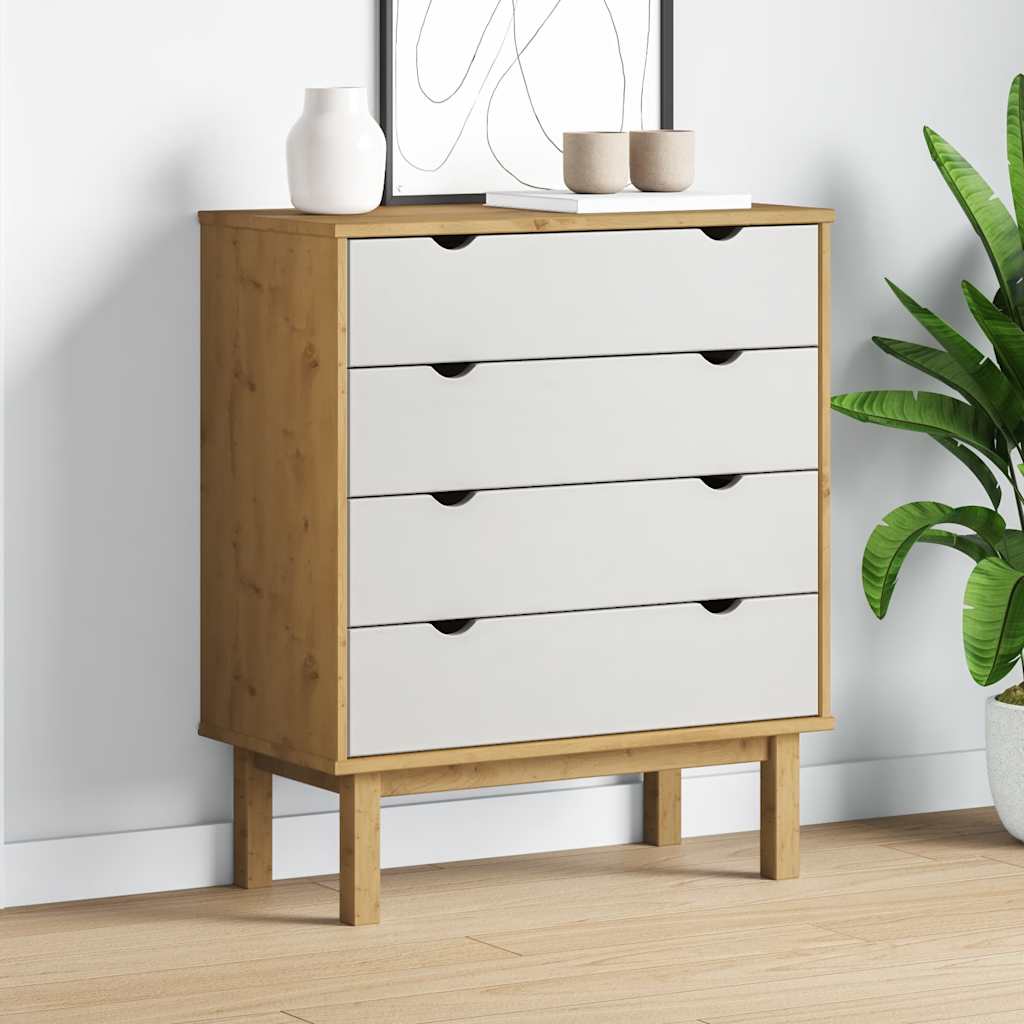 Schubladenschrank OTTA 76,5x39,5x90 cm Massivholz