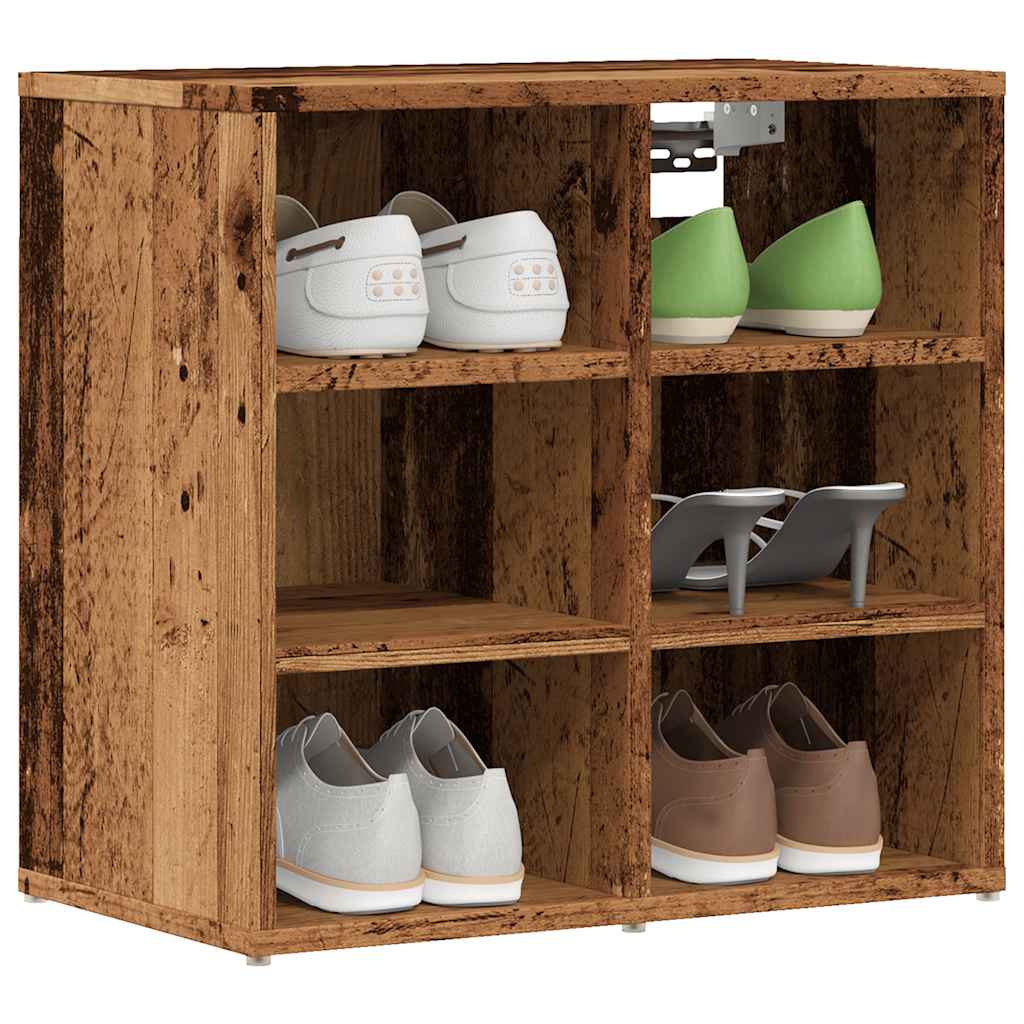 Schuhregale 2 Stk. Weiß 52,5x30x50 cm