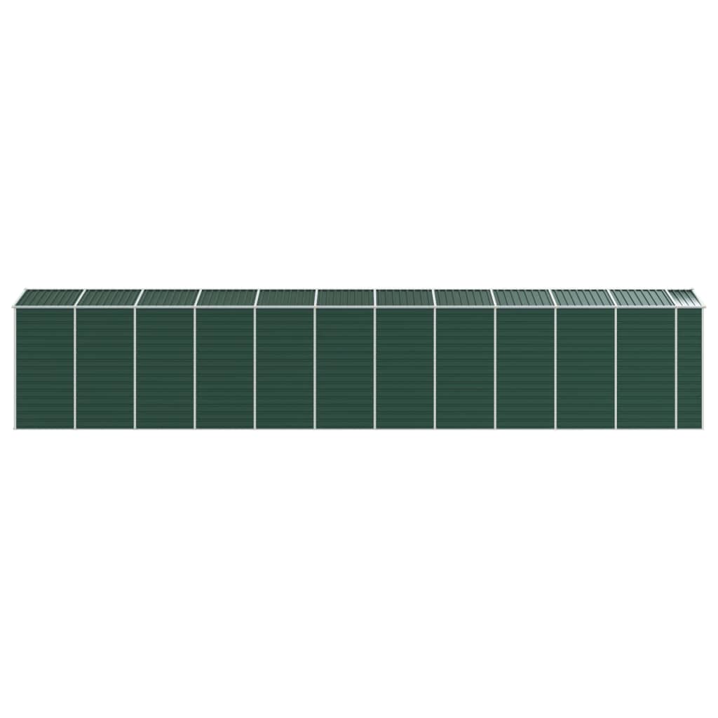 Gerätehaus Grün 191x130x198 cm Verzinkter Stahl