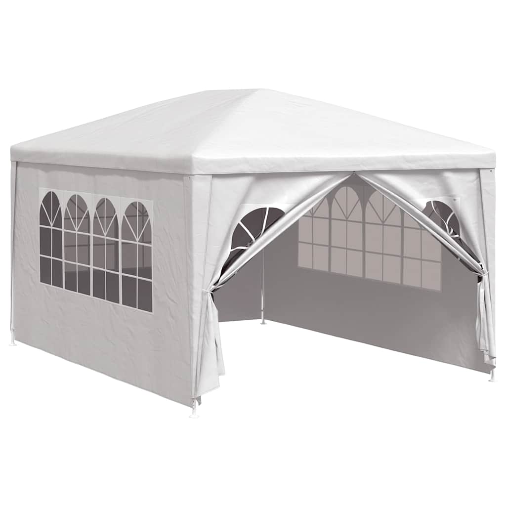 Party-Zelt 400 x 300 x 255 cm Rot PE und Stahl