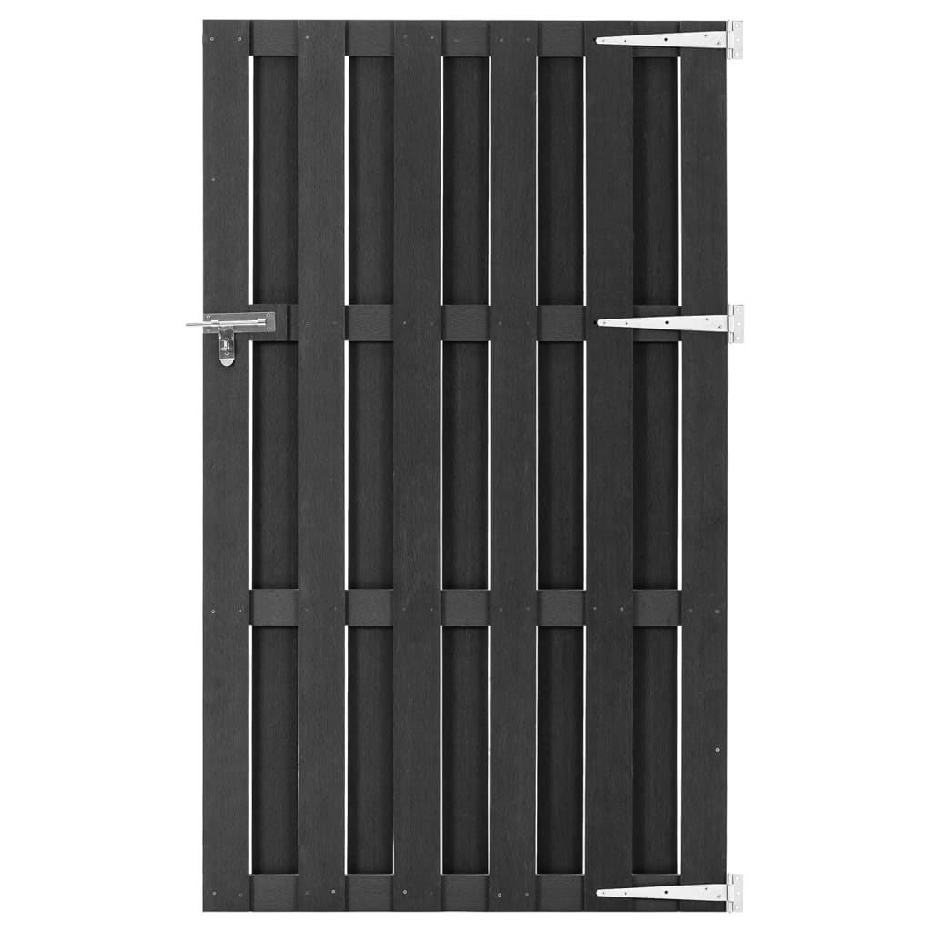 Gartentor WPC 100x112 cm Grau