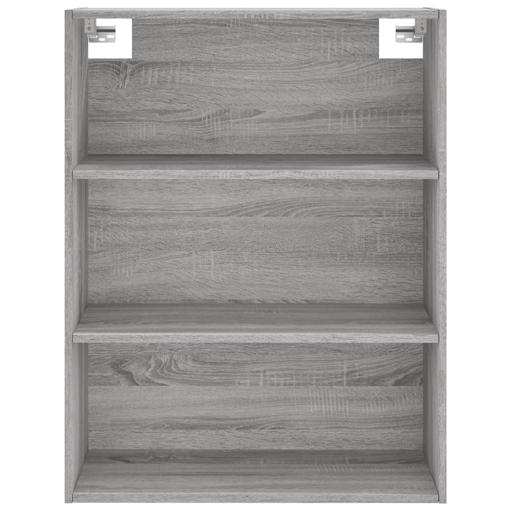 Highboard Betongrau 69,5x34x180 cm Holzwerkstoff