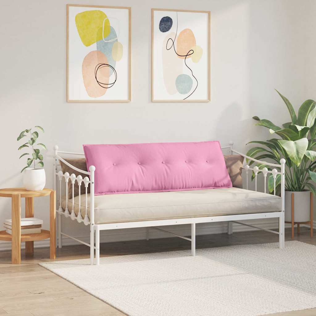 Rückenkissen Hellgrau 50 x 19 x 45 cm Stoff
