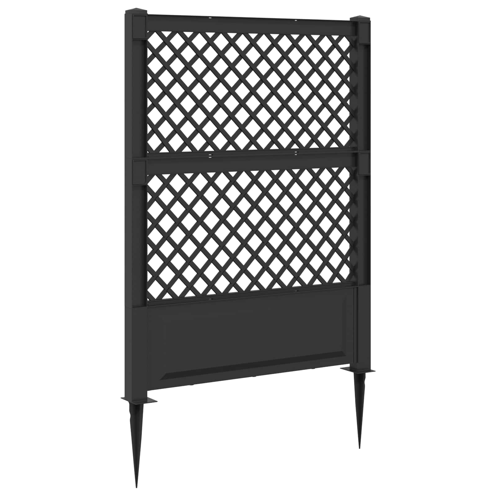 Trellis mit Spike Weiß 99 x 6 x 165 cm PP