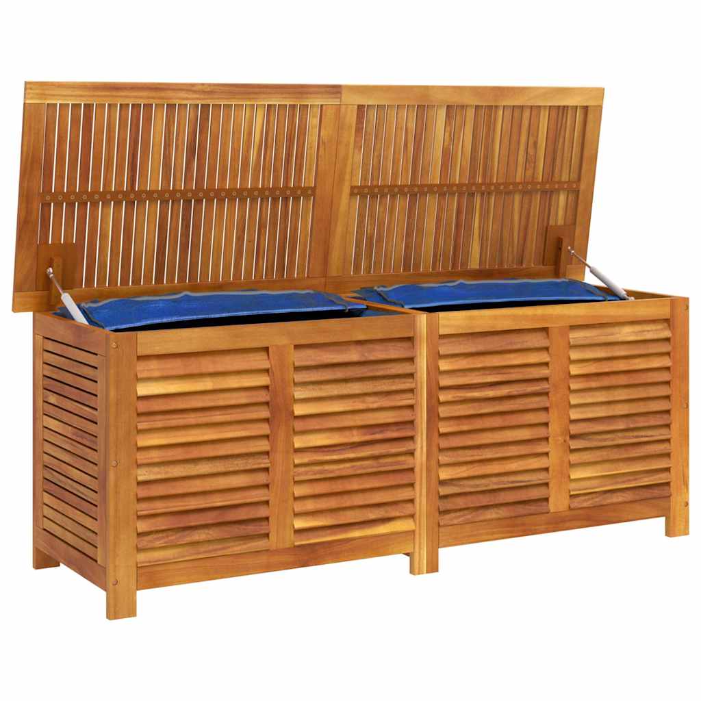 Gartenbox mit Lüftungsschlitzen 60x50x56 cm Massivholz Akazie