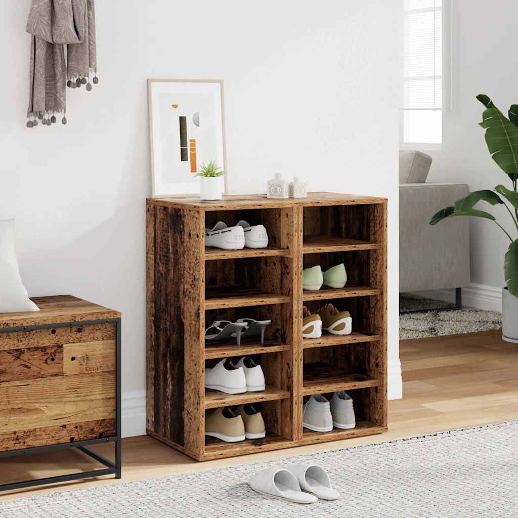 Schuhschrank Weiß 60x35x70 cm Holzwerkstoff