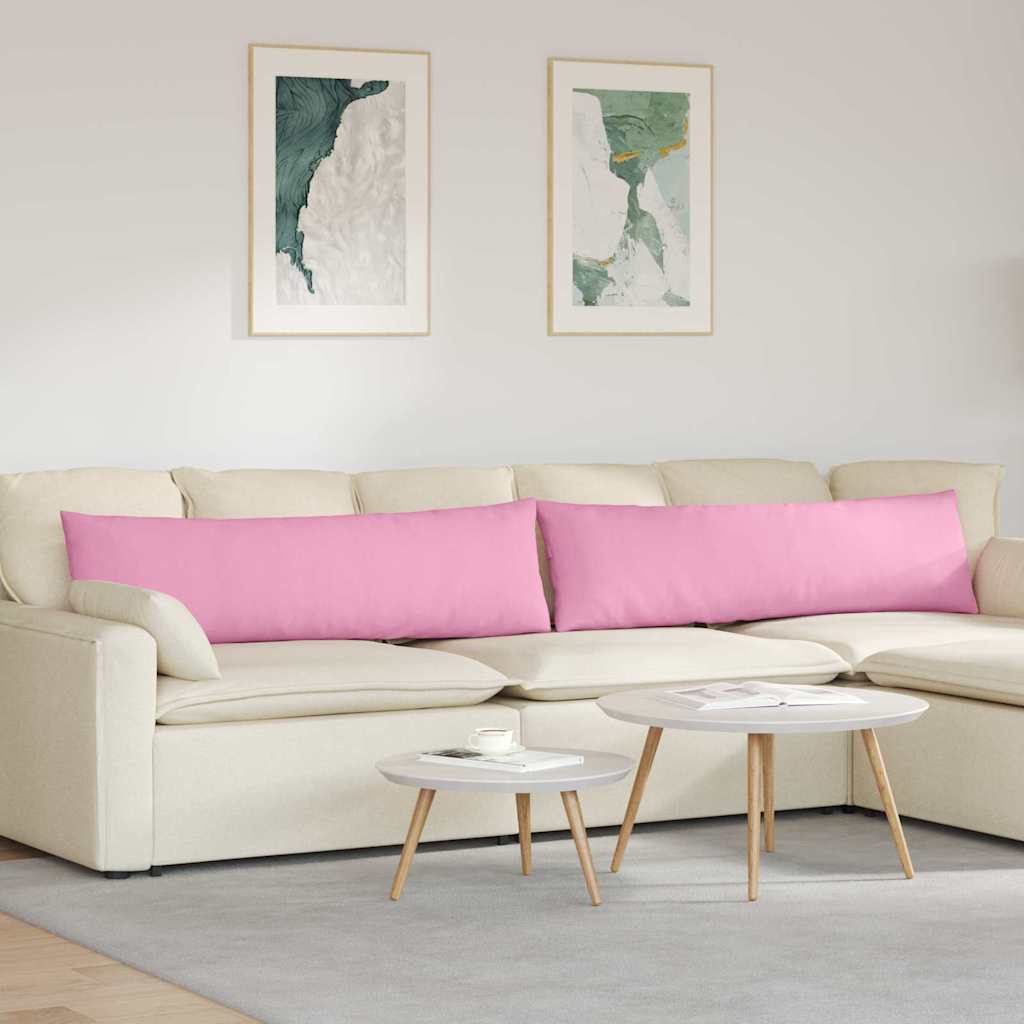 Sofakissen 2 pcs Hellgrau 50 x 30 cm Stoff