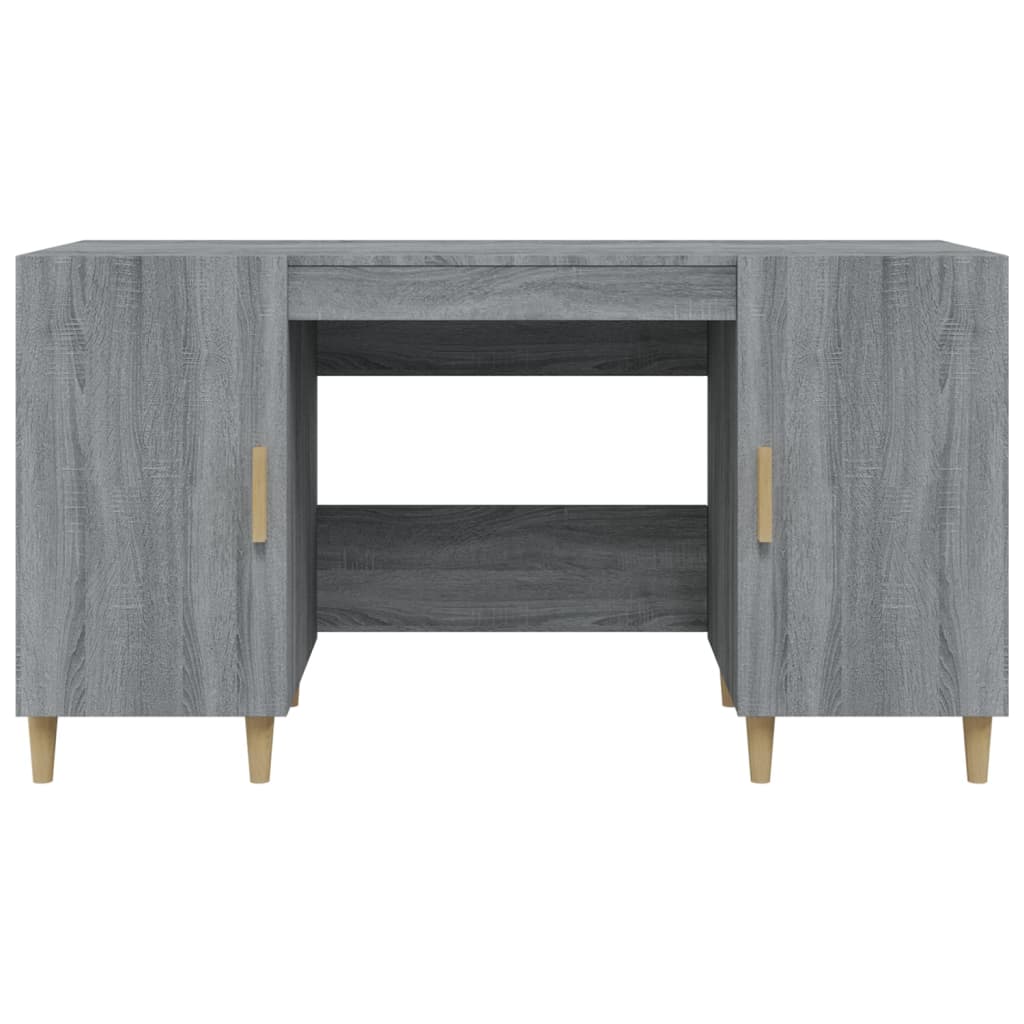 Schreibtisch Weiß 140x50x75 cm Holzwerkstoff