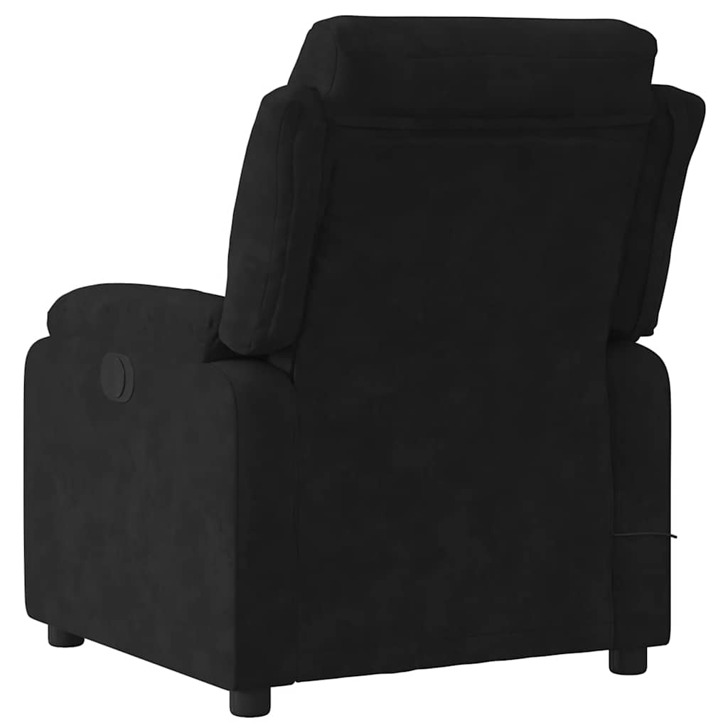 Massage-Relaxsessel, hellgrauer Samt