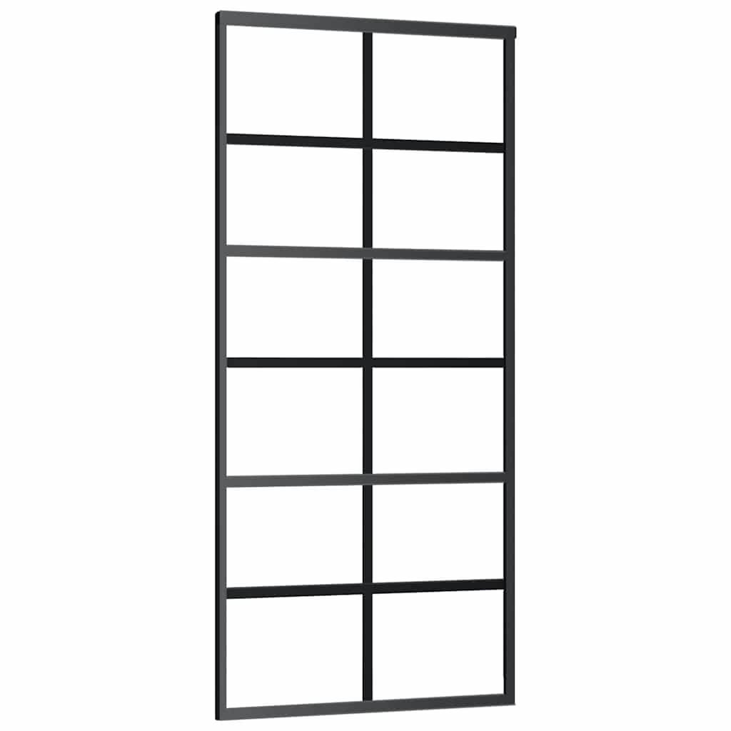 Schiebetür mit Beschlag ESG-Glas & Aluminium 76x205 cm