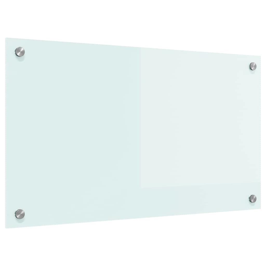 Küchenrückwand 2 pcs Weiß 70 x 40 cm Gehärtetes Glas