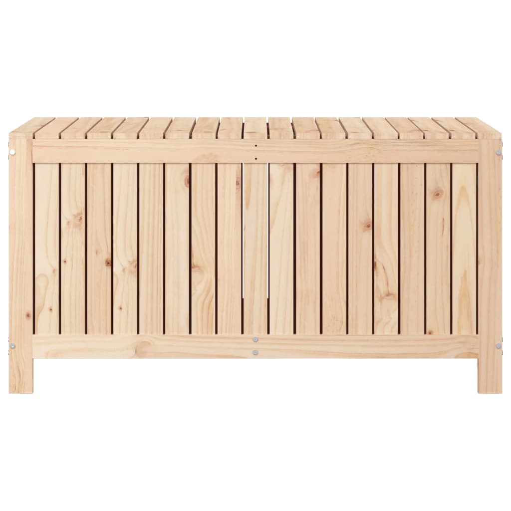 Gartentruhe Grau 76x42,5x54 cm Massivholz Kiefer