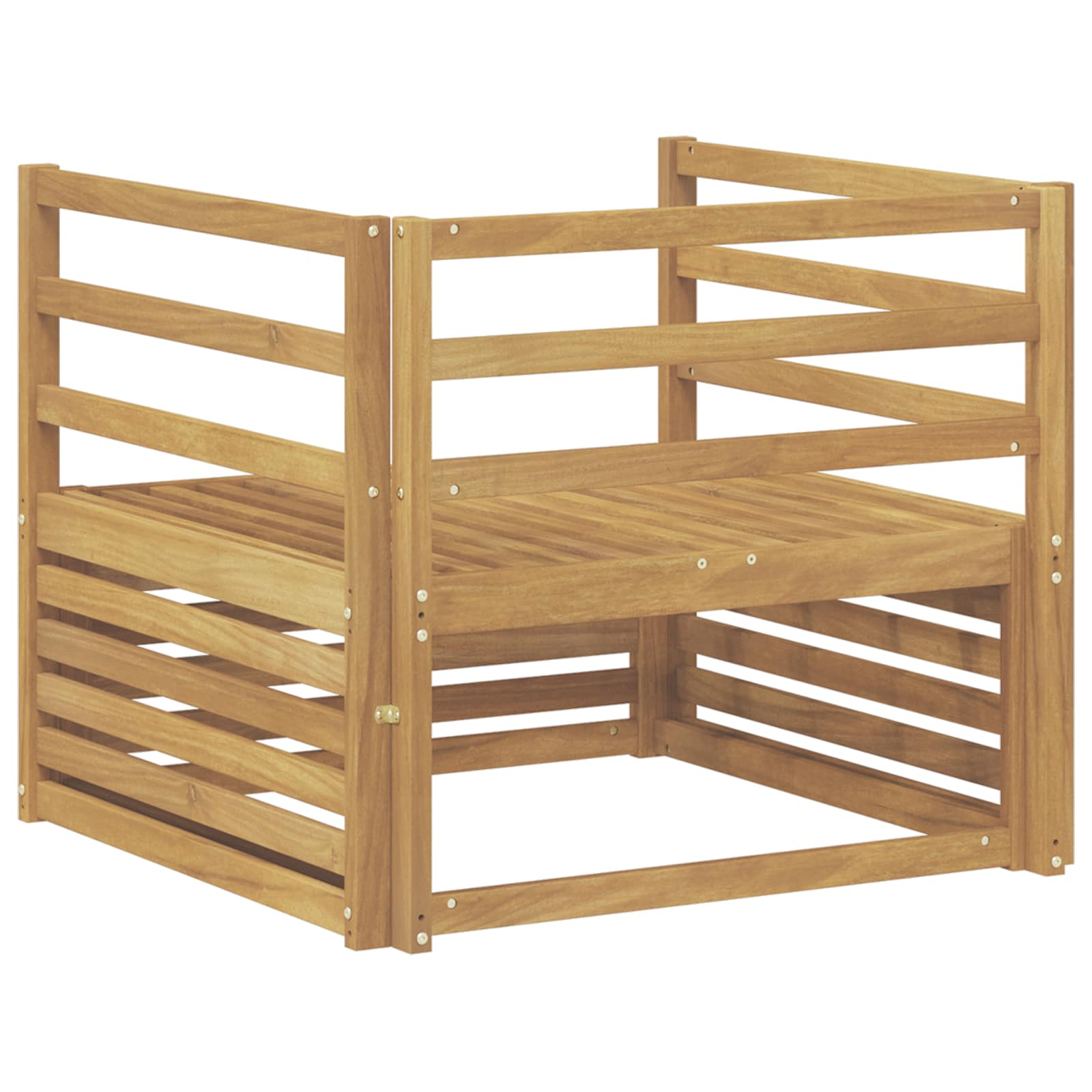 2 Stück Outdoor-Sofa Natur