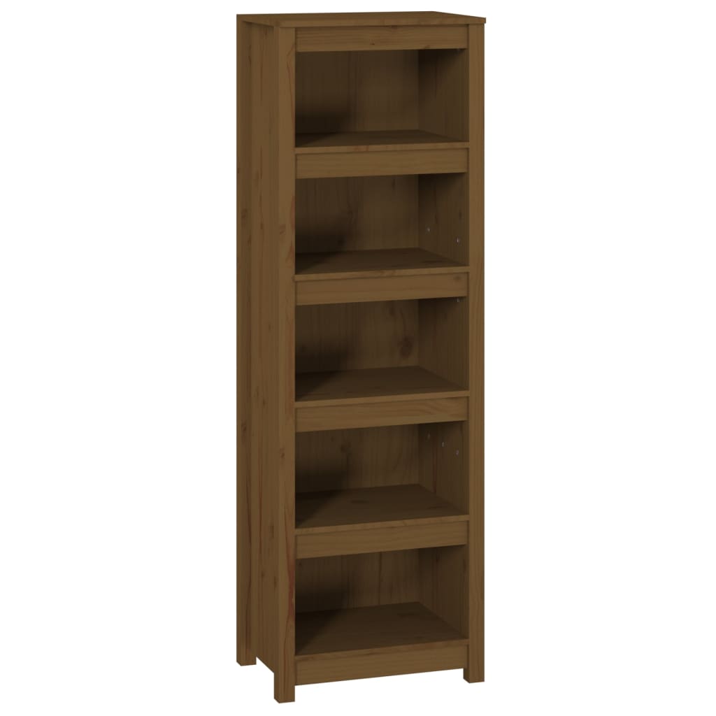 Bücherregal Grau 80x35x68 cm Massivholz Kiefer