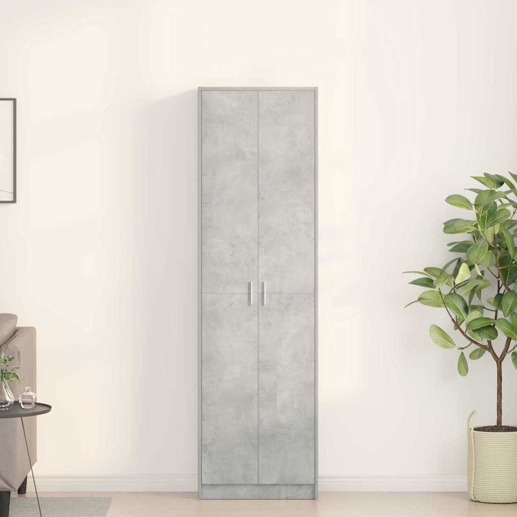 Kleiderschrank mit Regal Schwarz Eichen-Optik 55 x 25 x 189 cm
