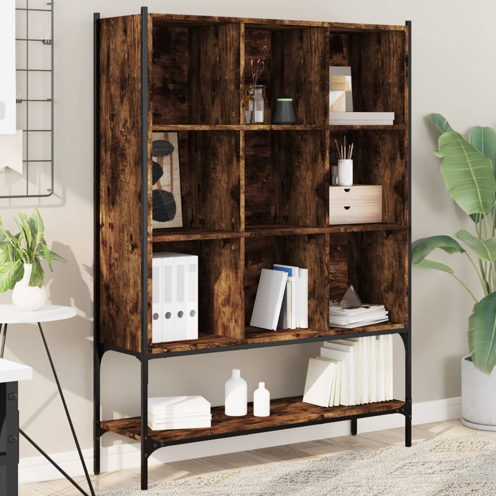 Bücherregal Schwarz 102x30x141,5 cm Holzwerkstoff