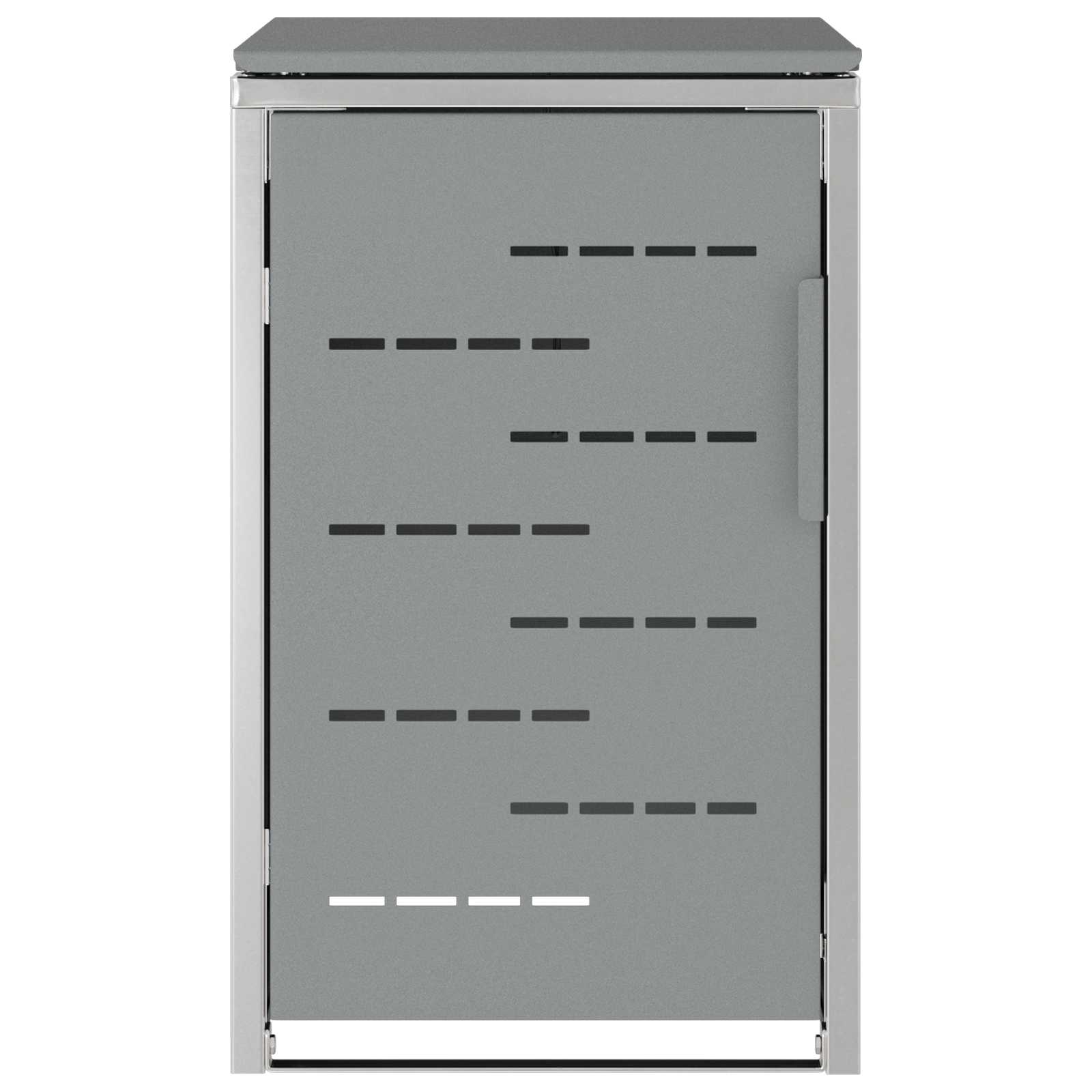 Mülltonnenbox for 2 Bins 240L Edelstahl Schwarz