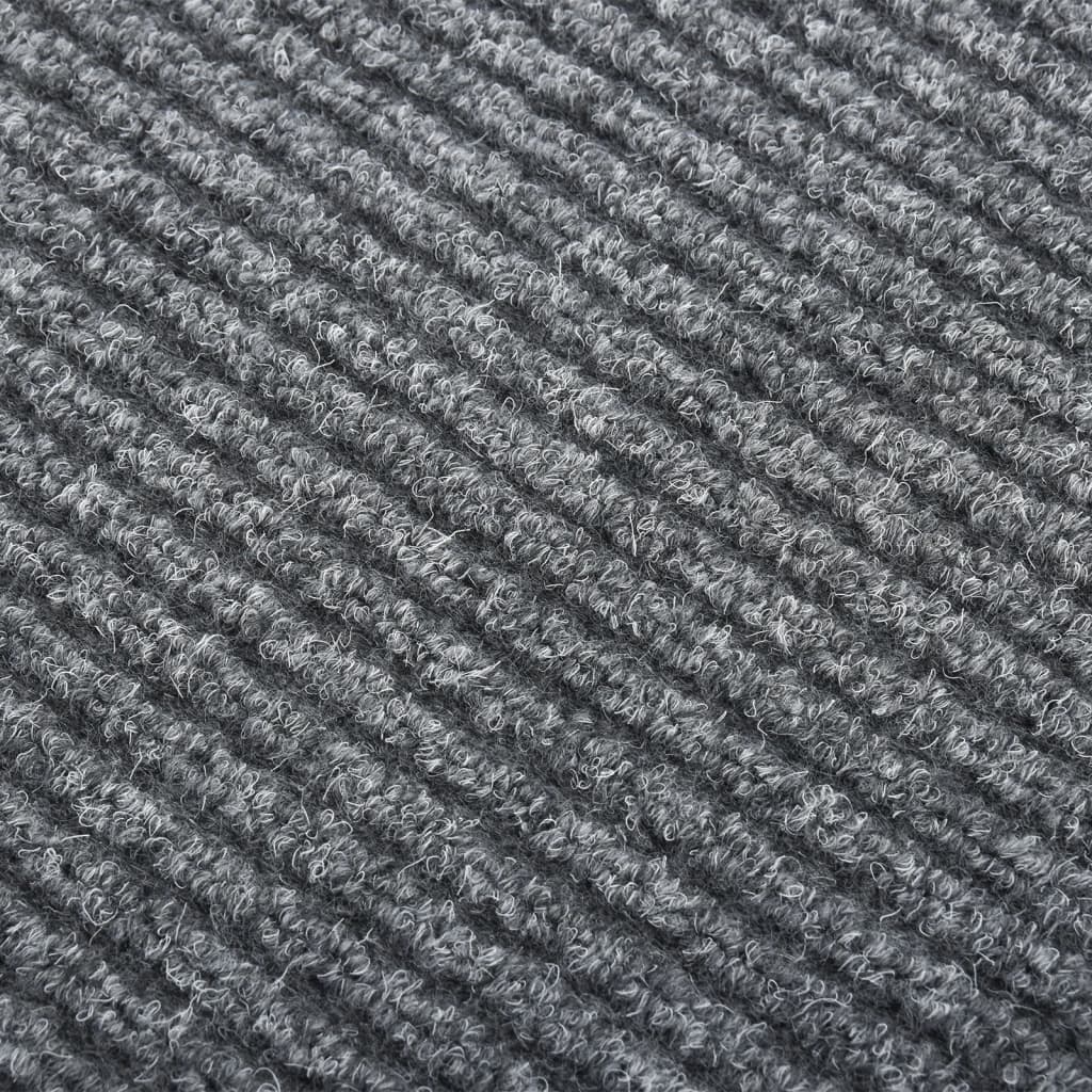 Teppichläufer Grau 80 x 150 cm Stoff