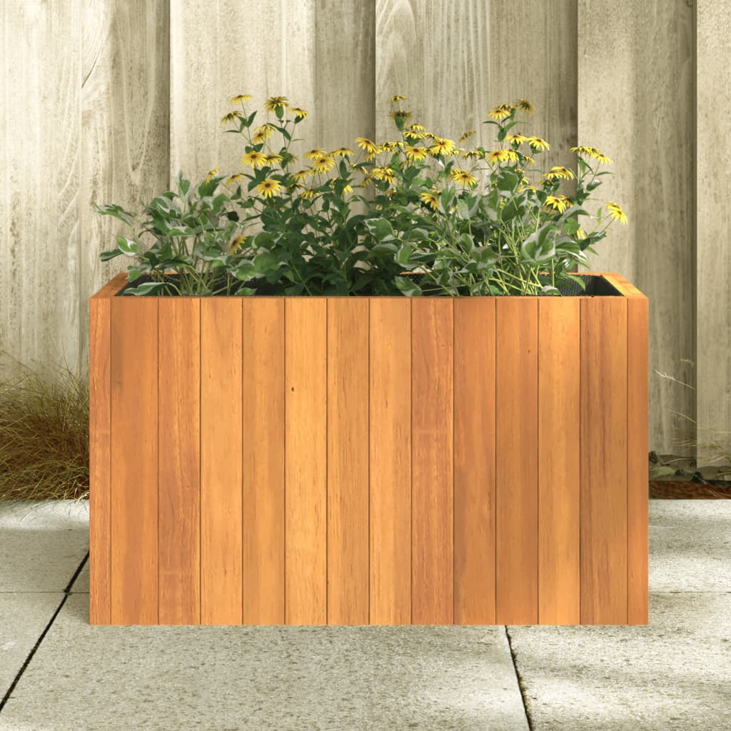 Pflanzkübel 25x25x25 cm Massivholz Akazie