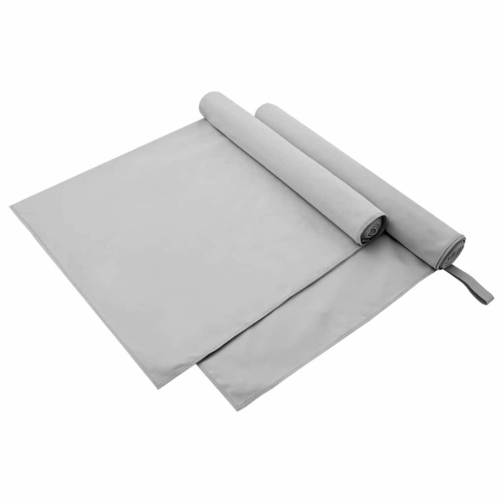 Sporthandtücher 2 pcs Schwarz 50 x 30 cm Polyester und Polyamid