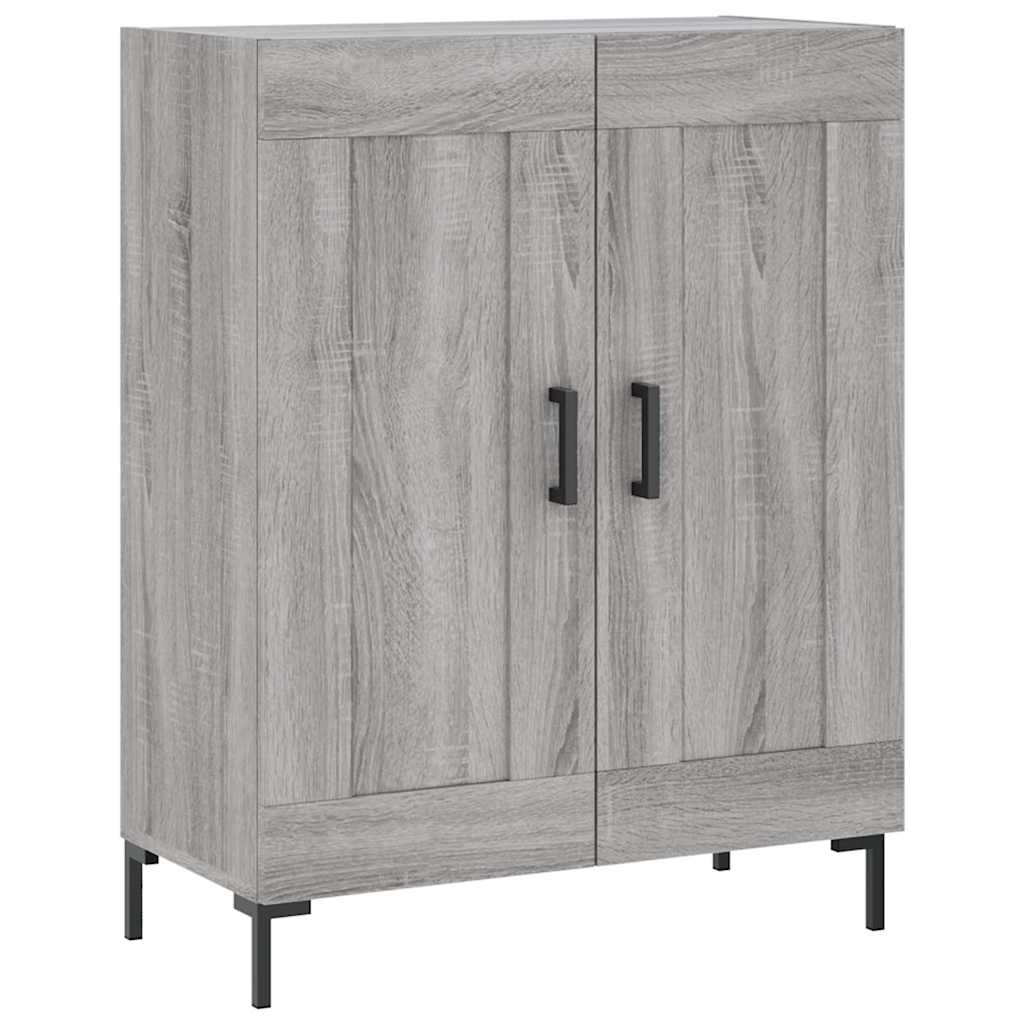 Highboard Betongrau 69,5x34x180 cm Holzwerkstoff