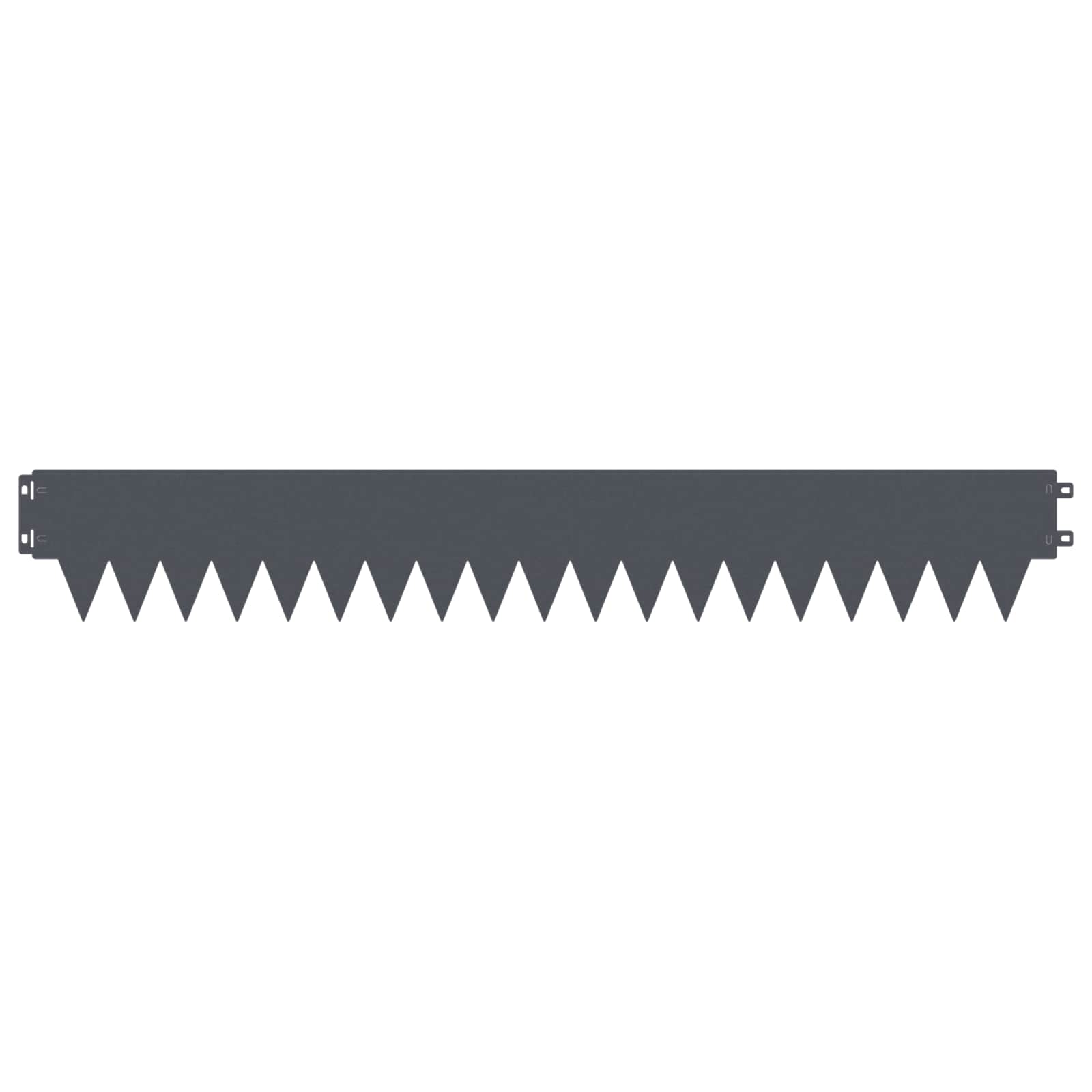 Raseneinfassung 10 pcs Länge Höhe 103 x 15 cm Stahl Schwarz