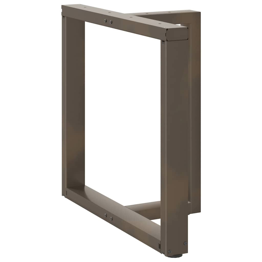 Couchtischbeine T-Form 2 Stk. Schwarz 30x25x(30-31) cm Stahl