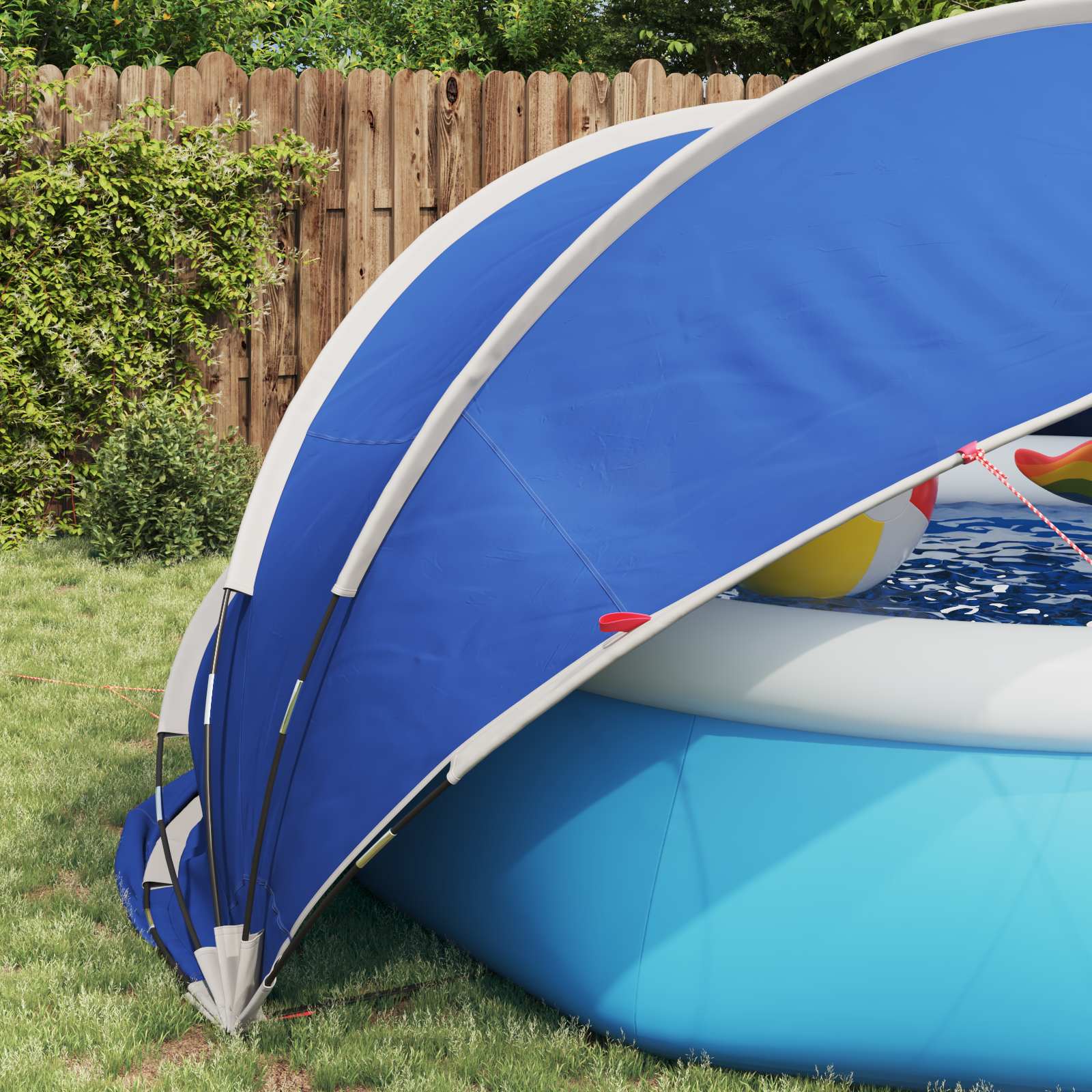 Pool-Dome 336 x 322 x 160 cm 185T Polyester mit PU-Beschichtung
