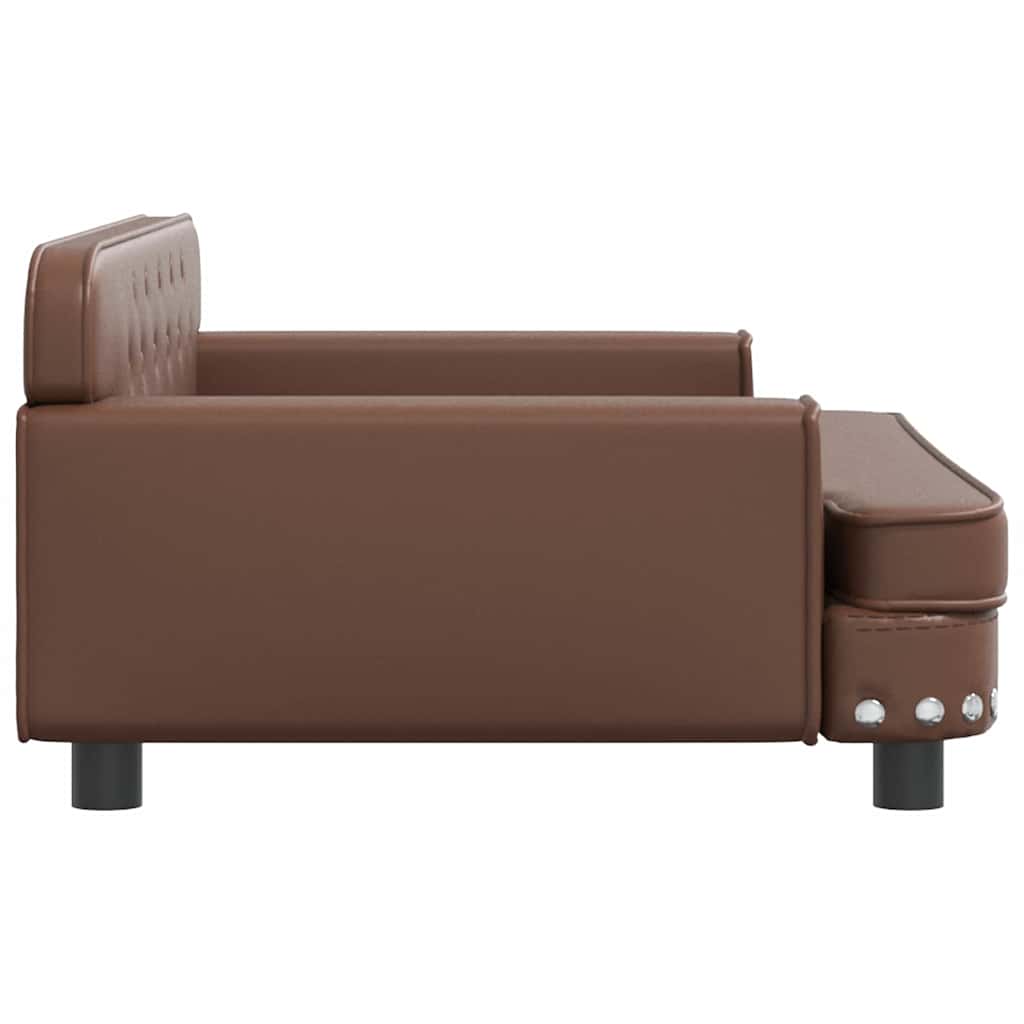 Hundebett Rosa 90x53x30 cm Samt