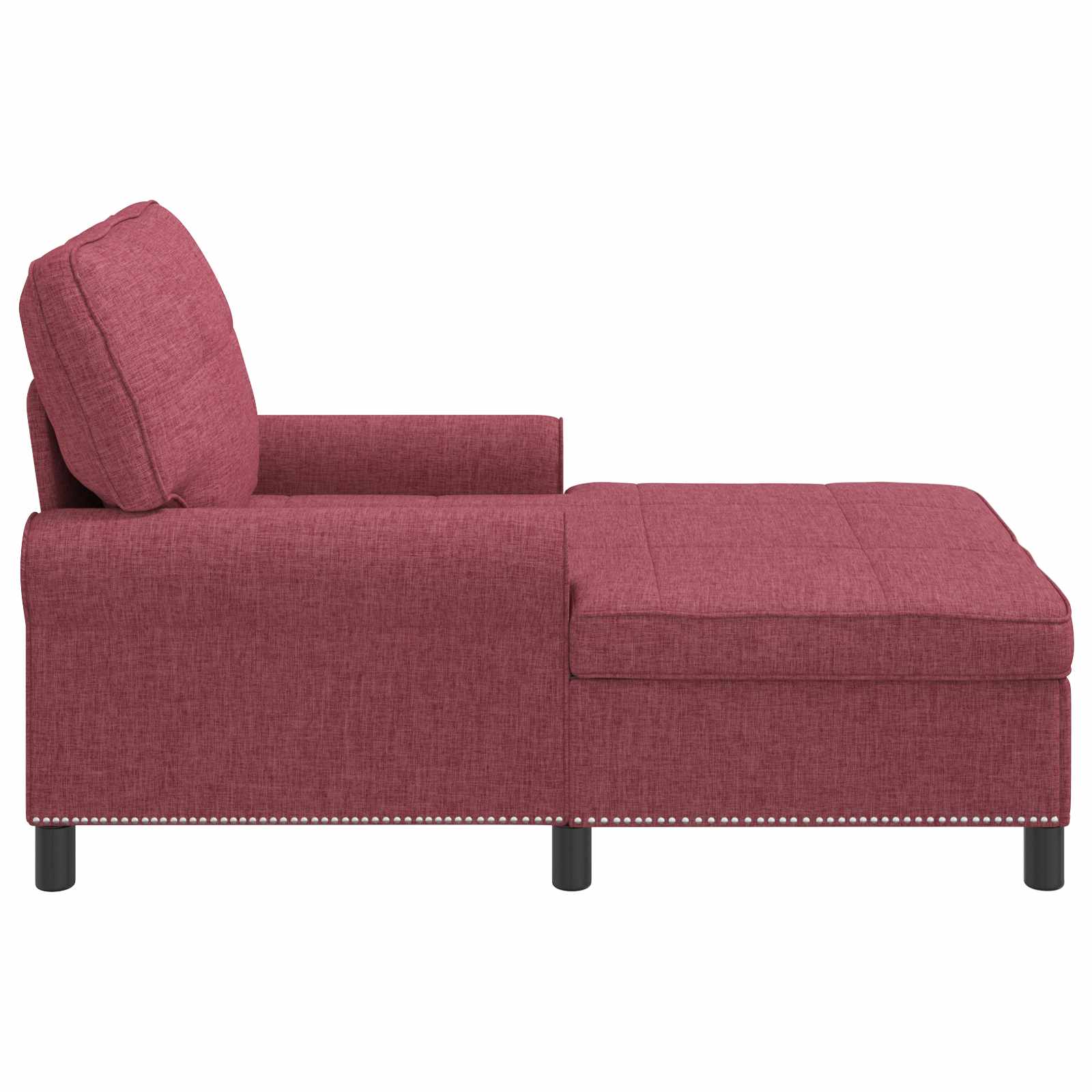 Lounge-Liege mit Kissen Hellgrau 91 x 157 x 91 cm Stoff