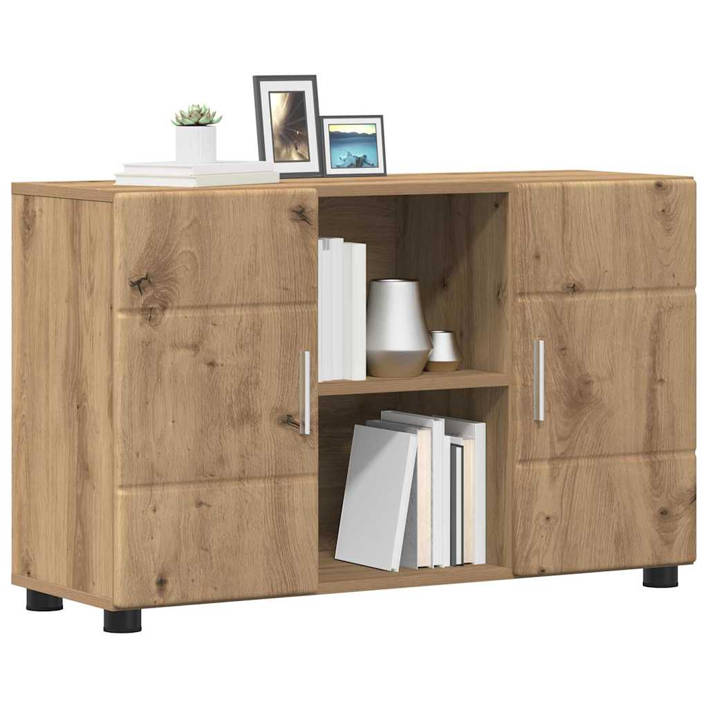 Highboard mit Regal FLORIN Weiß 60 x 35 x 182 cm Holzwerkstoff