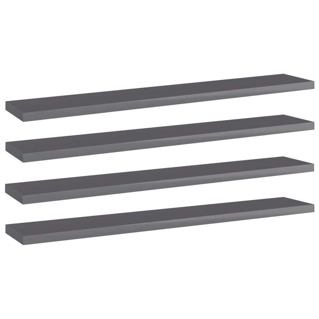 Bücherregal-Bretter 4 Stk. Weiß 40x10x1,5 cm Holzwerkstoff
