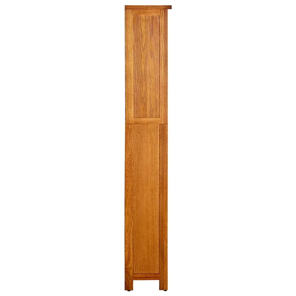 Bücherregal 3 Fächer 70x22,5x82 cm Massivholz Eiche
