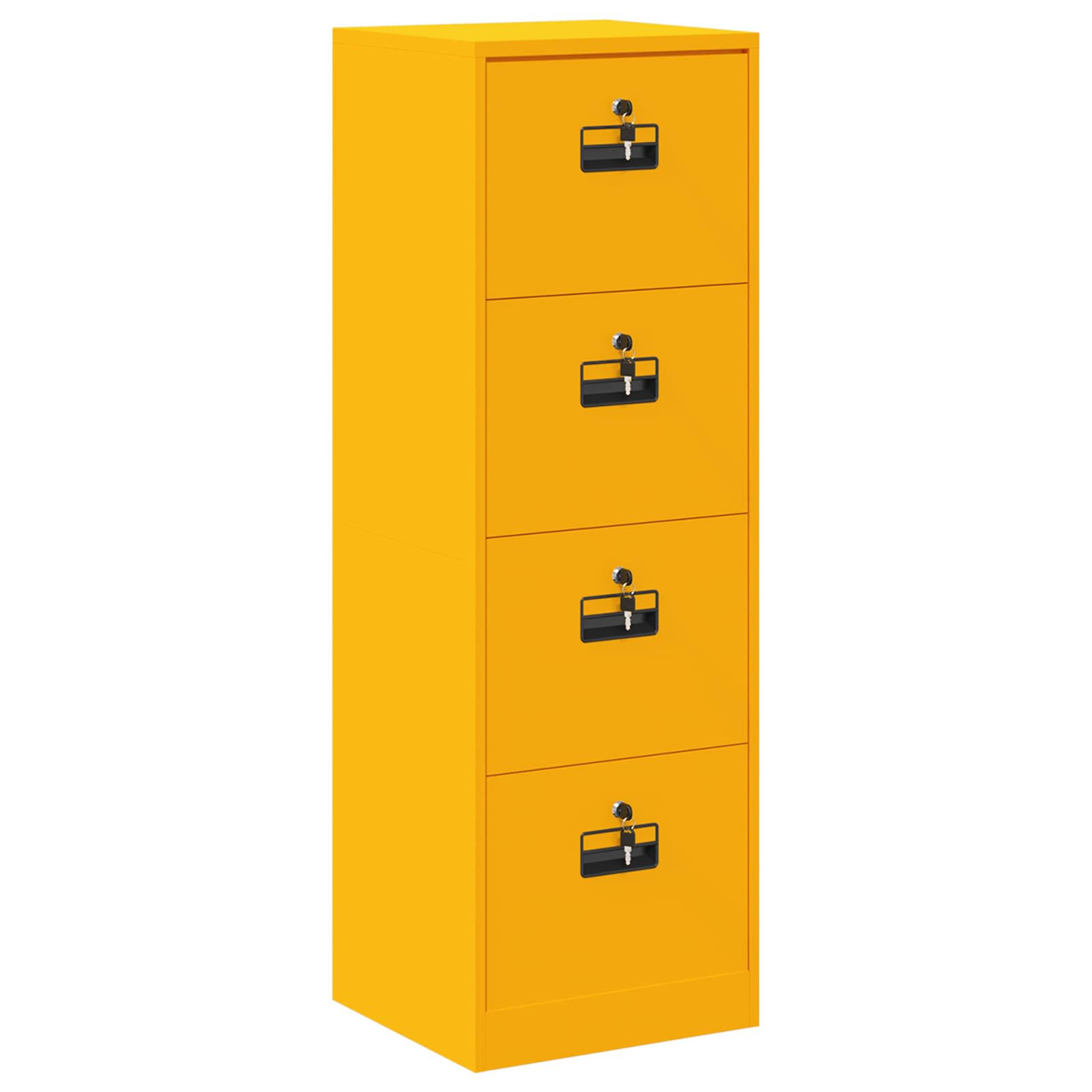 Aktenschrank 2 pcs Schwarz 44 x 50 x 139 cm Kaltgewalzter Stahl