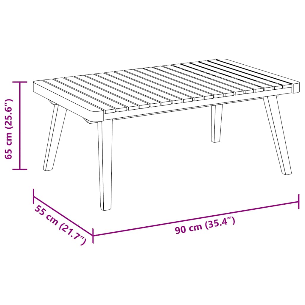 2-Sitzer-Gartensofa mit Kissen Massivholz Akazie