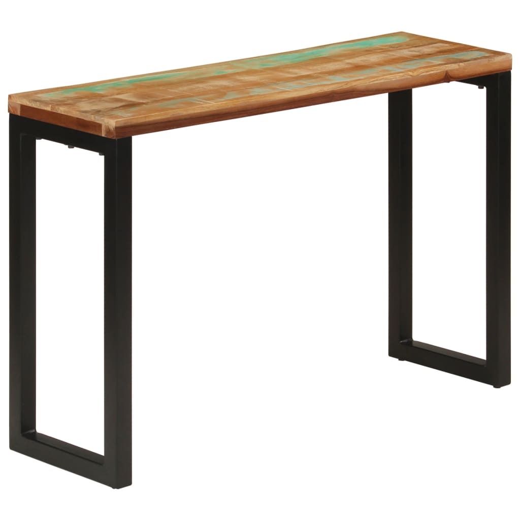 Konsolentisch 120x35x76 cm Stahl und Massivholz Mango