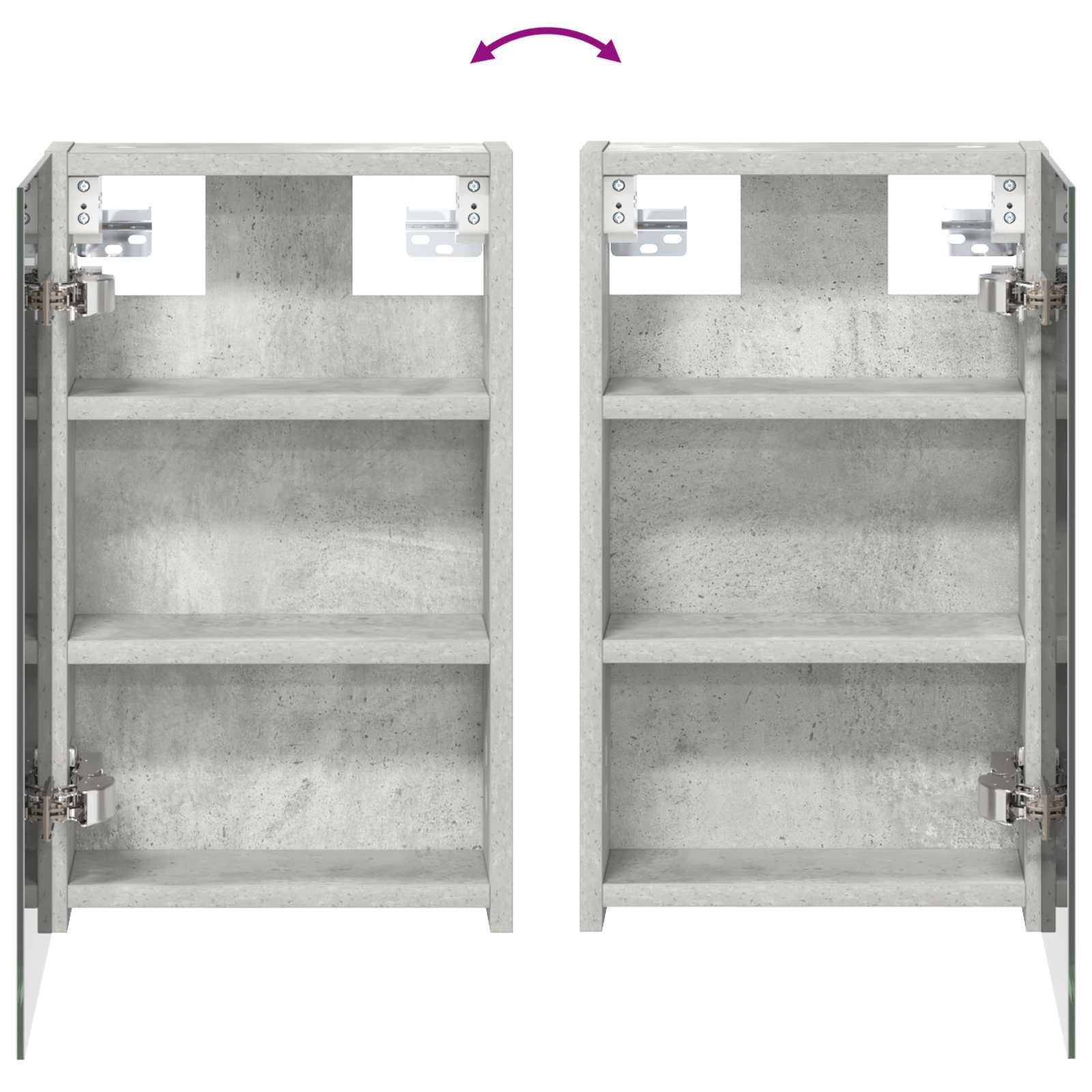 Badezimmerschrank-Set 3 pcs 80 x 10,5 x 50 cm Holzwerkstoff