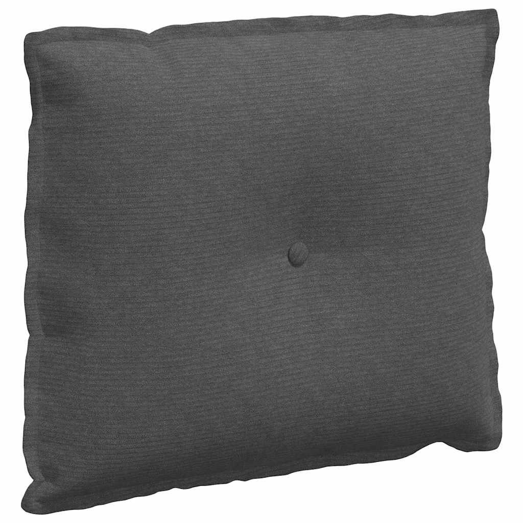 Rückenkissen Hellgrau 50 x 45 cm Cordstoff