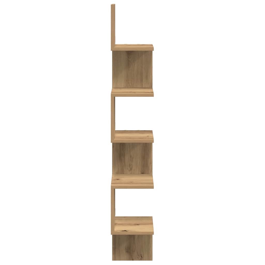 Wand-Eckregal Weiß 20x20x127,5 cm Holzwerkstoff