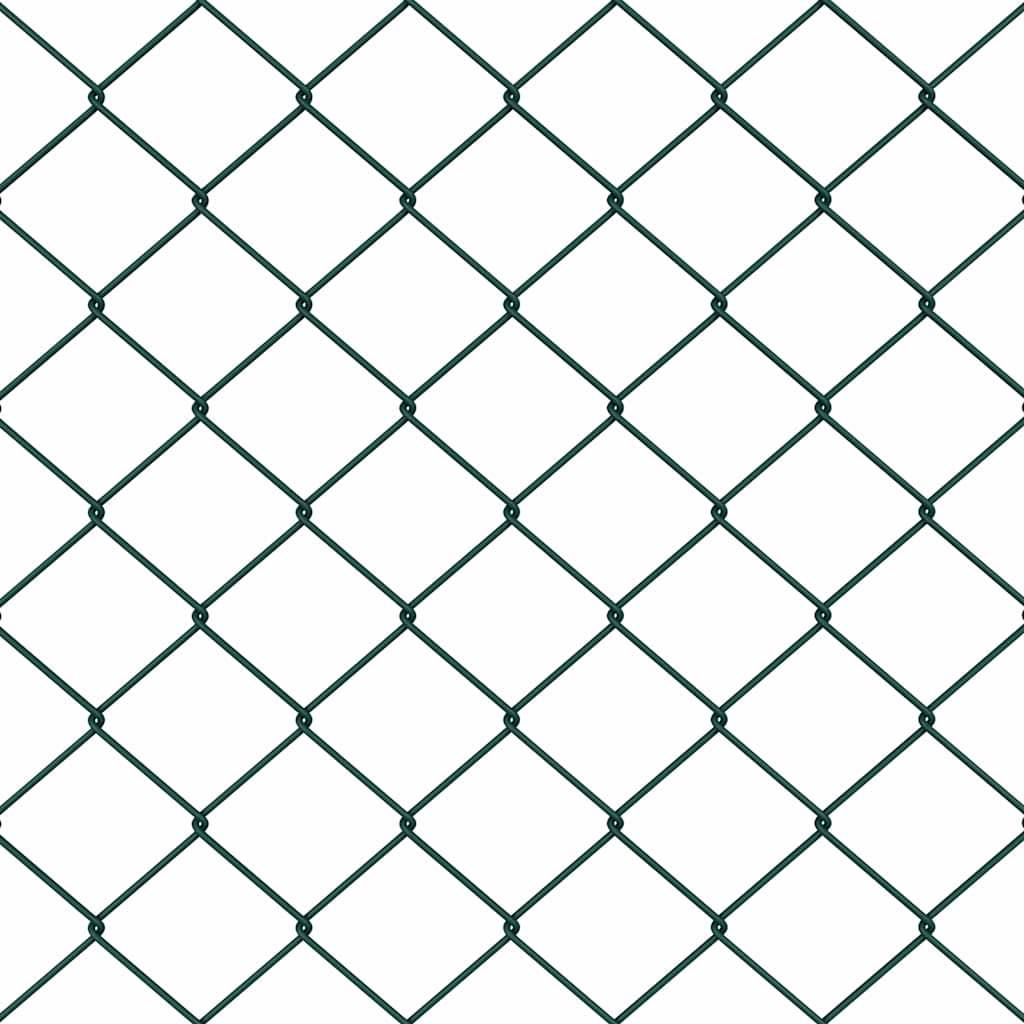 Outdoor Kettenglied-Zaun Erdfixierung 10 x 0,4 m Grün Netz