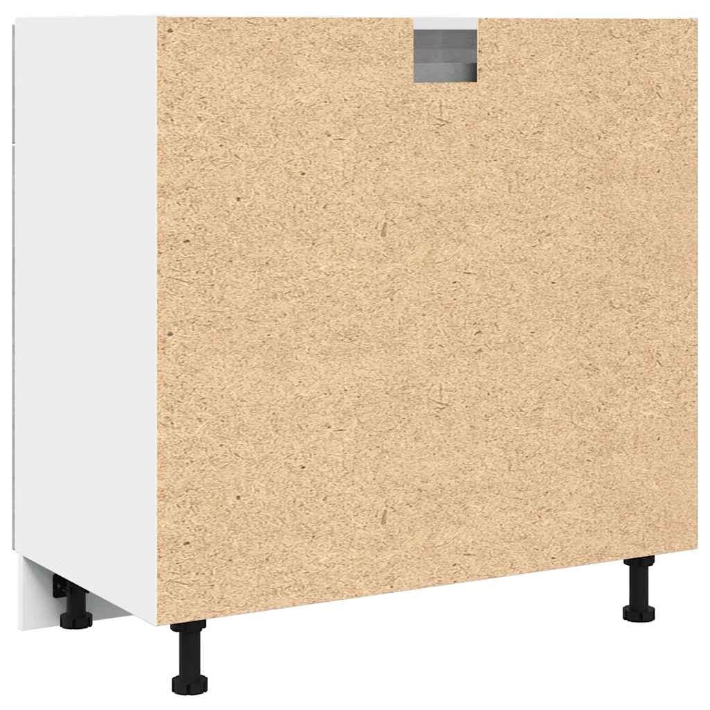 Unterschrank Lyon Weiß 60x46x81,5 cm Holzwerkstoff
