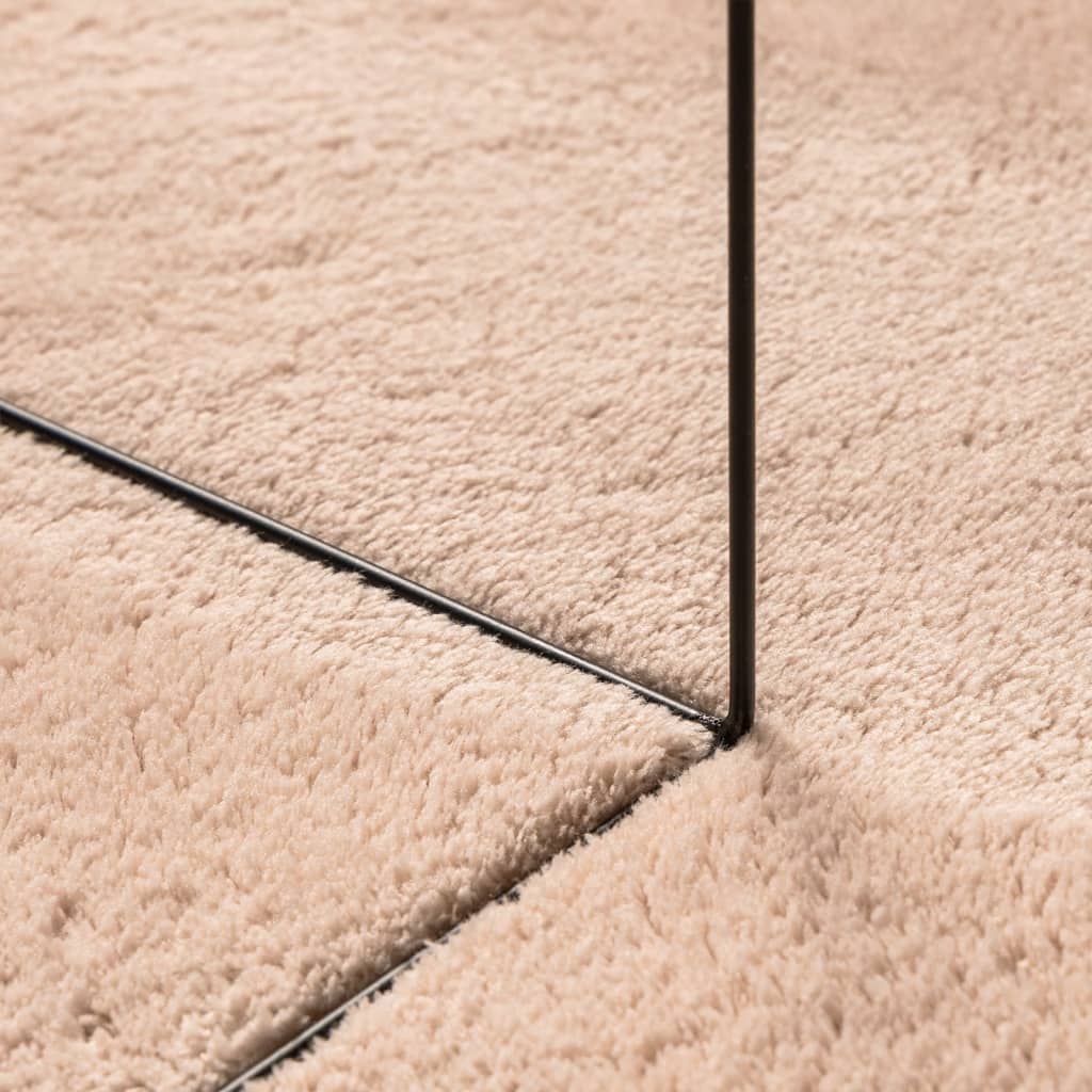 Teppich HUARTE Kurzflor Weich und Waschbar Anthrazit 60x110 cm