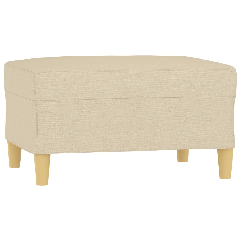 Fußhocker Hellgrau 60x50x41 cm Stoff