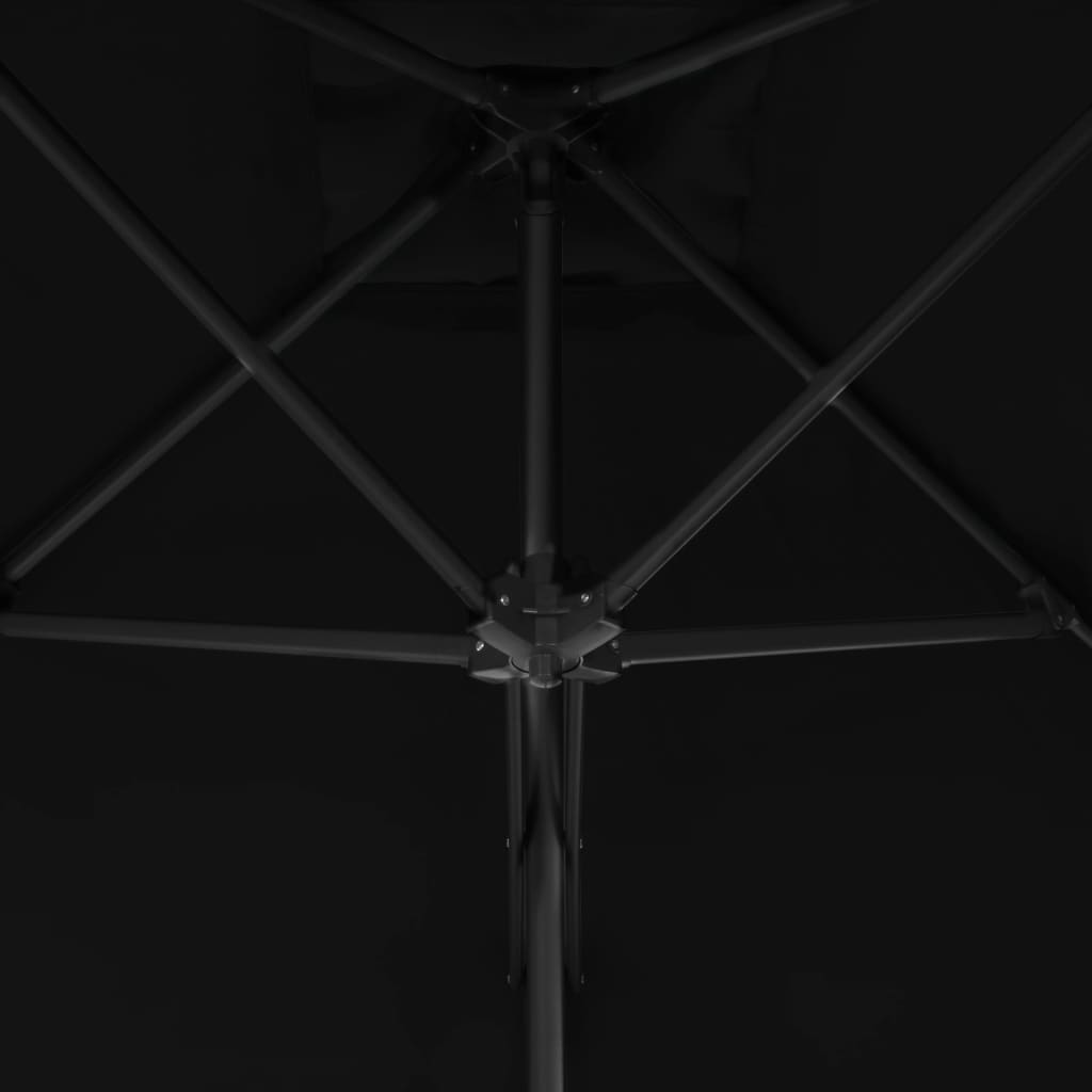 Sonnenschirm mit Stahl-Mast 250x250x230 cm Bordeauxrot
