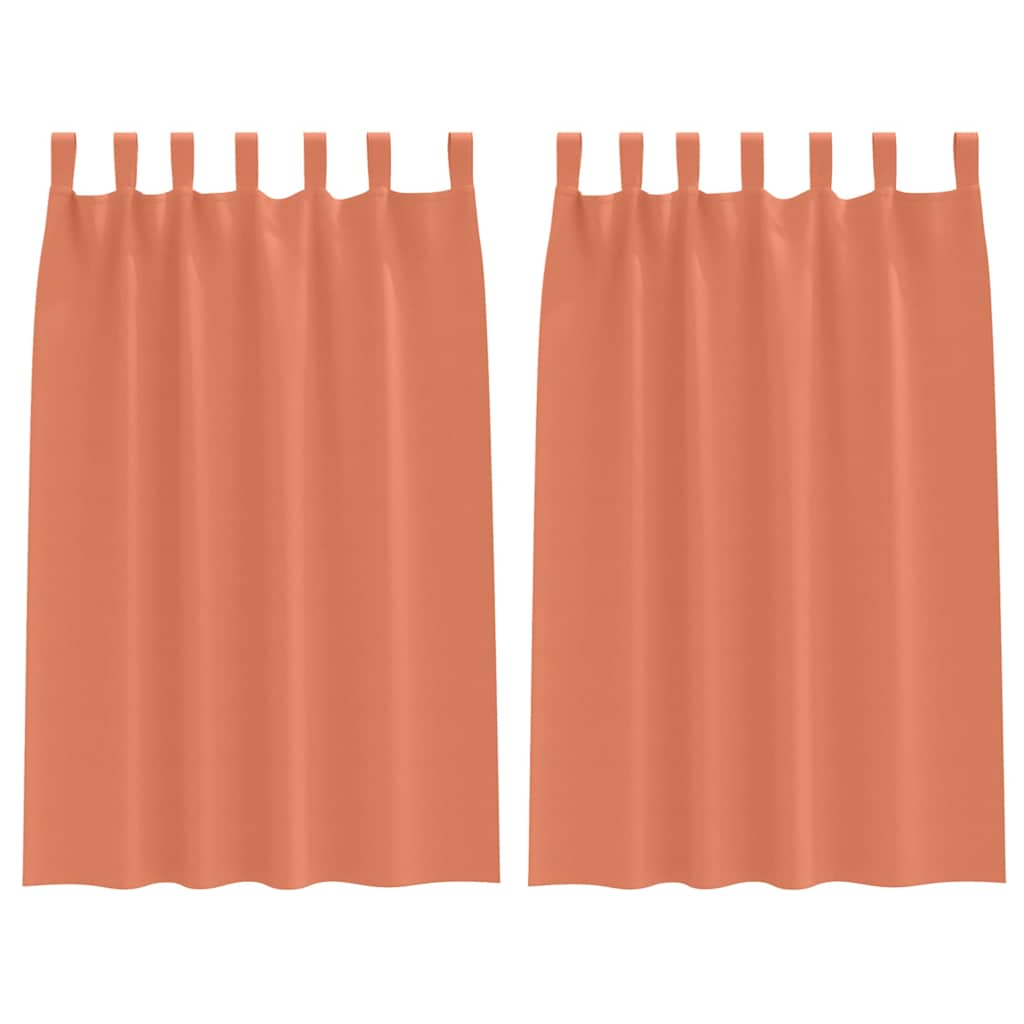 Verdunkelungs-Vorhänge mit Ringen 2 pcs Beige 140 x 140 cm