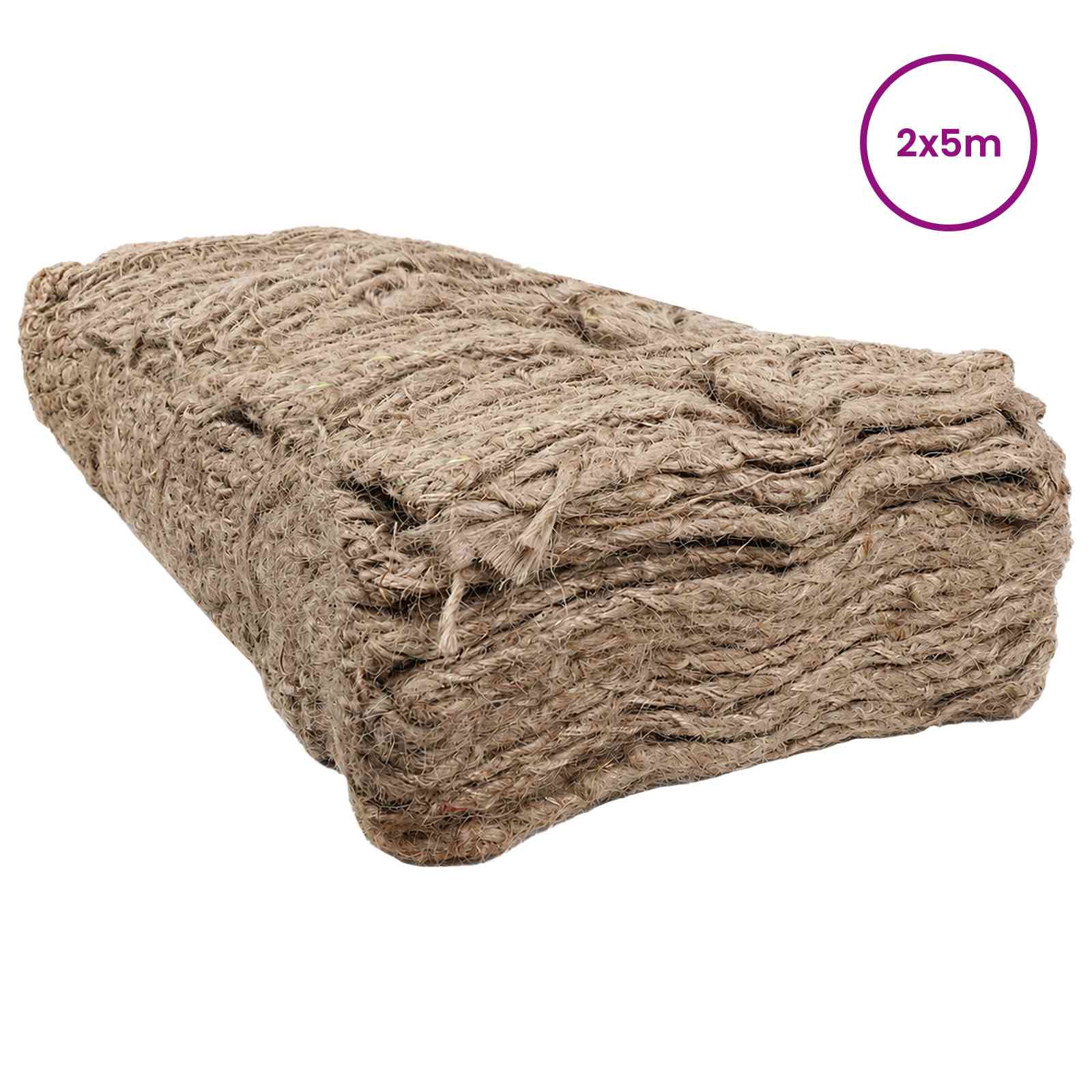 Jute Ufermatte Natur 1,2 x 5 m 100% Tossa-Jute
