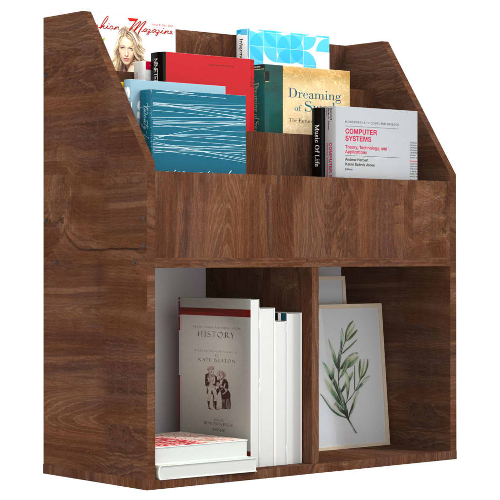 Kinder-Bücherregal Grau Sonoma-Eiche 71x30x78,5cm Holzwerkstoff