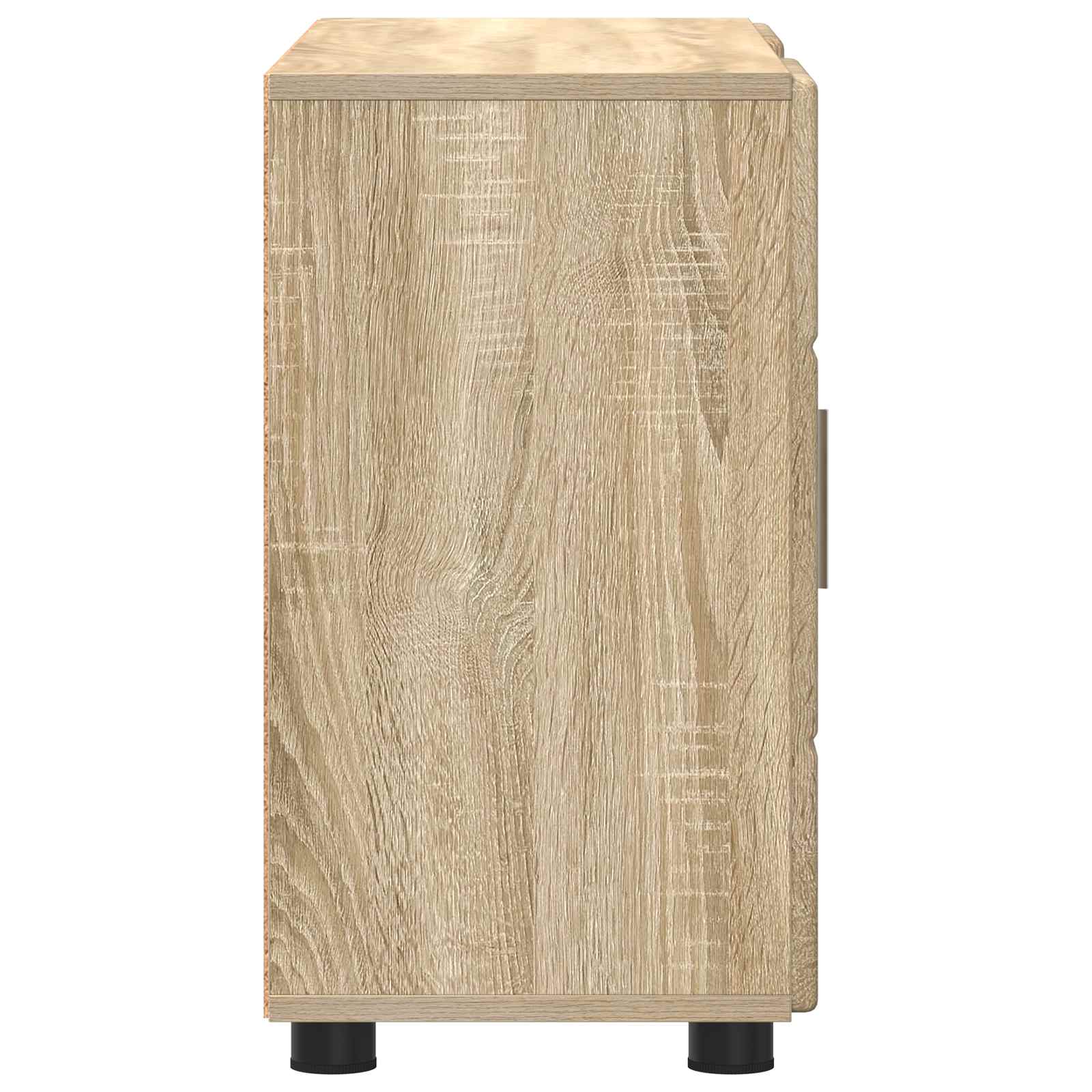 Highboard mit Regal FLORIN Weiß 60 x 35 x 182 cm Holzwerkstoff