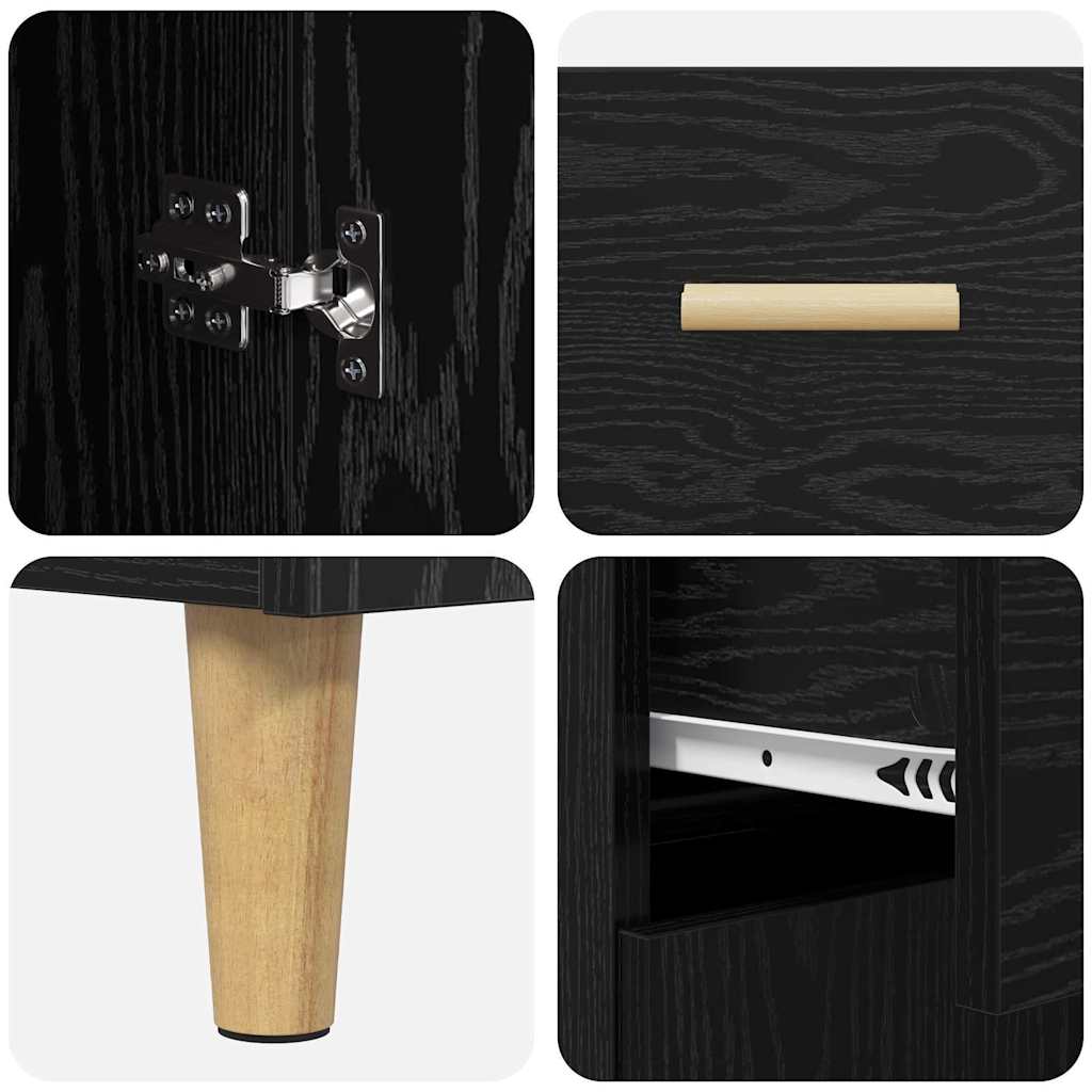 Highboard Altholz 69,5 x 34 x 180 cm Holzwerkstoff
